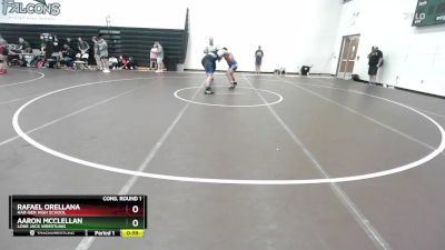 215 lbs Cons. Round 1 - Rafael Orellana, Har-Ber High School vs Aaron Mcclellan, Lone Jack Wrestling