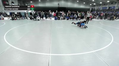 175 lbs Cons. Sub-rd Of 32 - Tristan Shannon, Missouri vs Clayten Jacobs, South Sip Wrestling Club