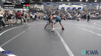 88 lbs Consi Of 4 - Cohen Wallace, Kingfisher YellowJackets vs Tyree Cade Jr., Midwest City Bombers Youth Wrestling Club