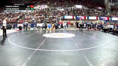 G - 155 lbs 1st Place Match - Hattie Morrow, Missoula Big Sky / Loyola Sacred Heart Girls vs Soraya Shirley, Billings Senior High School Girls