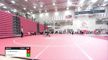 215 lbs Cons. Round 2 - Ari McFarland, Lowell vs Brandon Glisson, Davison