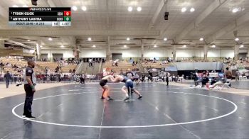 A 215 lbs Semifinal - Tyson Click, Samuel Everett School Of Innovation vs Anthony Lastra, David Crockett High School