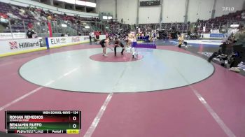 124 lbs Champ. Round 2 - Roman Remedios, Scranton Prep vs Benjamin Ruffo, Union-Endicott Sr HS