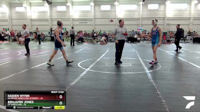 106-113 lbs Round 3 - Xaiden Wynn, Glasgow Wrestling Academy vs Benjamin Jones, CP Wrestling