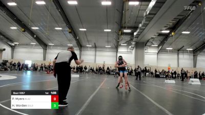 136 lbs Rr Rnd 1 - Patrick Myers, Black Fox Wrestling Academy vs Hailey Worden, Gold Rush Wrestling