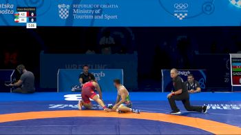 79 kg Final 3-5 - Dzhabrail Gadzhiev, Azerbaijan vs Mohammad Ashghar Nokhodilarimi, Iran