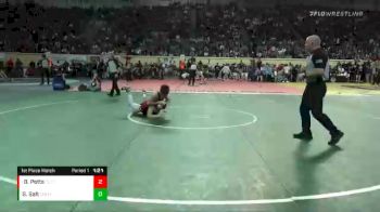 4A-120 lbs 1st Place Match - Braden Potts, Tuttle vs Garrett Salt, Oologah