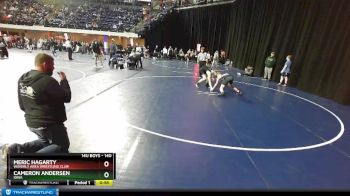 140 lbs Cons. Round 2 - Cameron Andersen, Iowa vs Meric Hagarty, Waverly Area Wrestling Club