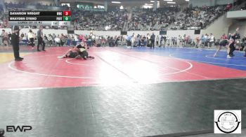 101 lbs Consi Of 32 #2 - Davarion Wright, Midwest City MS vs Brayden Otero, Port City Wrestling Club