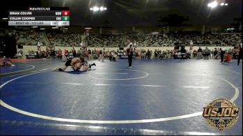170 lbs Consi Of 16 #2 - Brian Colvin, Midwest City Bombers Youth Wrestling Club vs Collin Cooper, Chickasha Youth Wrestling