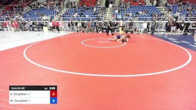 125 lbs Cons 64 #2 - Alexandra Singleton, OH vs Maura Campbell, PA