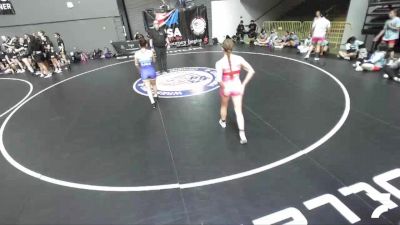 120 lbs Annika Scott, SAWA - Sacramento Area Wrestling Association vs Isabella Serrano, SJWA - San Joaquin Wrestling Association
