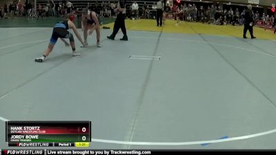 130 lbs Semifinal - Jordy Bowe, Crass Trained vs Hank Stortz, Outlaw Wrestling Club