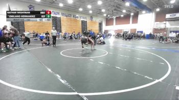 150 lbs Champ. Round 2 - Emiliano Hernandez, Hesperia vs Nathan Wightman, Westmont