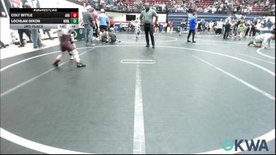 40 lbs 3rd Place - Colt Bittle, Ada vs Lochlan Dixon, Noble Takedown Club