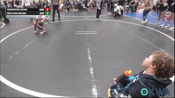 60-66 lbs Rr Rnd 1 - Genevieve Drain, Mustang Bronco Wrestling Club vs Brylynn Revier, Morrison Takedown Club