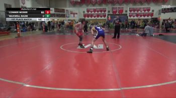 130 lbs 1st Place Match - Conner Moser, Mollitium vs Maxwell Baum, LITTLE FALLS
