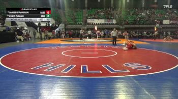 7A 132 lbs Champ. Round 1 - James Franklin, Oak Mountain vs Luke Covan, Grissom Hs