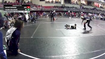 41-44 lbs Semifinal - Scout Bowder, St Paul Youth Wrestling vs Alana Gallegos, Roughrider Wrestling