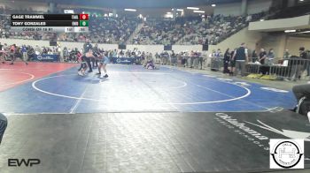 96 lbs Consi Of 16 #1 - Gage Trammel, Tahlequah vs Tony Gonzales, Enid Junior High