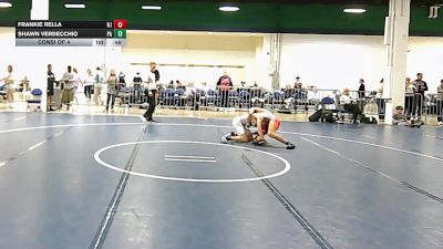 136 lbs Consi Of 4 - Frankie Rella, NJ vs Shawn Verdecchio, PA