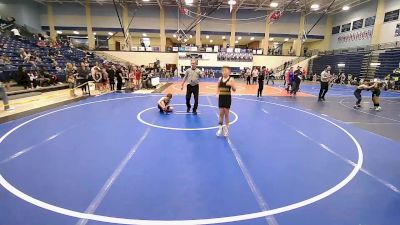 90-96 lbs 3rd Place - JohnLuke Sanford, Saints Wrestling Club vs Eli Mills, Apache Youth Wrestling