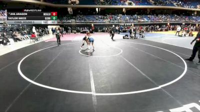 5A 107 lbs Cons. Round 2 - Ava Aragon, McAllen vs Taylor Niece, Leander Glenn