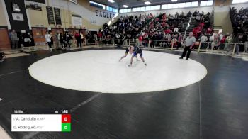 132 lbs Round Of 32 - Adam Candullo, Pomperaug/Watwn/Naug vs Derek Rodriguez, Southington