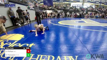 37 lbs Semifinal - Stetson Phillips, Smith Wrestling Academy vs Ryker Thompson, Newkirk Takedown Club