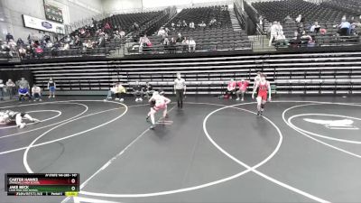 147 lbs Champ. Round 1 - Carter Hawks, Springville High School vs Jake Beck, Lone Peak High School