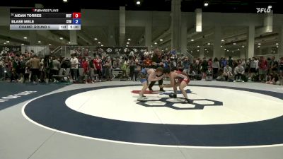 70 lbs Champ. Round 2 - Aidan Torres, Indiana RTC vs Blase Mele, Steller Trained Wrestling
