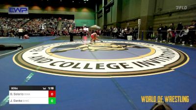 80 lbs Round Of 32 - Brandon Solorio, Silver State Wrestling Academy vs James Danko, South Hills Wrestling Academy