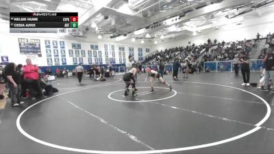 155 lbs Cons. Round 3 - Cesia Ajvix, Artesia vs Kelsie Hume, Mission Viejo