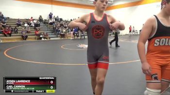 J-9 lbs Quarterfinal - Ayden Lawrence, DC Elite vs Cael Cannon, Solon Spartan Wrestling Club