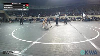 126 lbs Quarterfinal - Talyn Minney, Cowboy Wrestling Club vs Kiley Bread, Little Axe Takedown Club