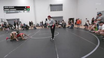 84 lbs Round 5 (6 Team) - Aidan Shirazi, Brawler Elite vs Aubrey Kokinda, Terps Xtreme