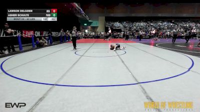 60 lbs Quarterfinal - Lawson Delozier, Ada Youth Wrestling vs Asher Schulte, Pardeeville
