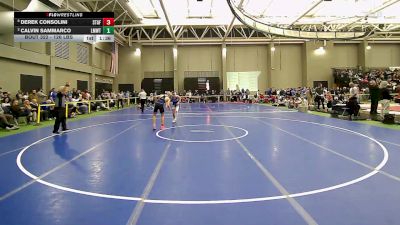126 lbs Quarterfinal - Derek Consolini, Stafford vs Calvin Sammarco, Lyman Mem/Windham Tech