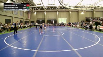 126 lbs Quarterfinal - Derek Consolini, Stafford vs Calvin Sammarco, Lyman Mem/Windham Tech