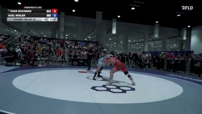 92 kg Champ. Rd Of 32 - Evan Bockman, Cyclone Regional Training Center C-RTC vs Kael Wisler, Michigan Wrestling Club