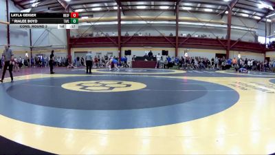 105 lbs Cons. Round 2 - Layla Geiger, Westfall HS vs Rialee Boyd, Taylor County HS