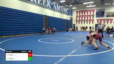 JV-22 lbs Round 1 - Jakob Yock, Mount Vernon vs Eli Cash, Solon