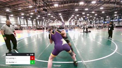 165 lbs Round Of 32 - Kalea Loving, AL vs Harley Hunter, WY