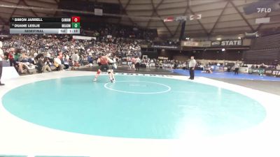 Boys 4A 175 lbs Semifinal - Simon Jarrell, Camas vs Duane Leslie, Mead