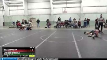 120 lbs Round 3 (8 Team) - Issak Wickham, Terps Xpress vs Jackson Barfield, Ranger WC
