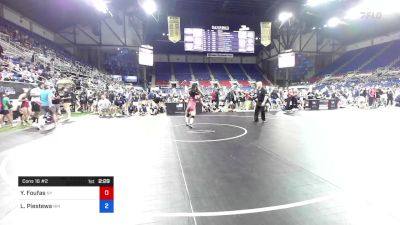 112 lbs Cons 16 #2 - Yianna Foufas, New York vs Lorianna Piestewa, New Mexico