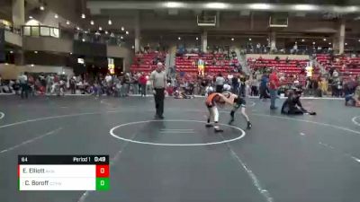 64 lbs Cons. Round 3 - Colton Boroff, Central City Youth Wrestling vs Evan Elliott, Abilene Kids Wrestling