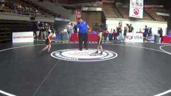 53 lbs Champ. Round 1 - Raul Gamboa Jr., Delano Diablos Wrestling vs Lorenzo Cardenas, Top Dog Wrestling Club