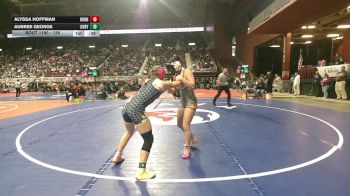 130 lbs Cons. Round 1 - Aubree George, Cody vs Alyssa Hoffman, Burns/Pine Bluffs