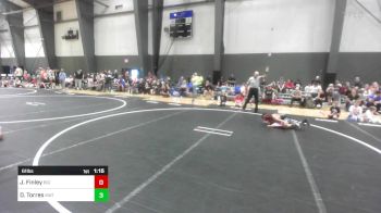 61 lbs Semifinal - Jacques Finley, Big Cat Wrestling vs Daniel Torres, Mat Demon WC